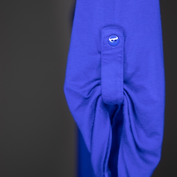 Cable and Gauge Blue Blouse - Picture 3 of 4